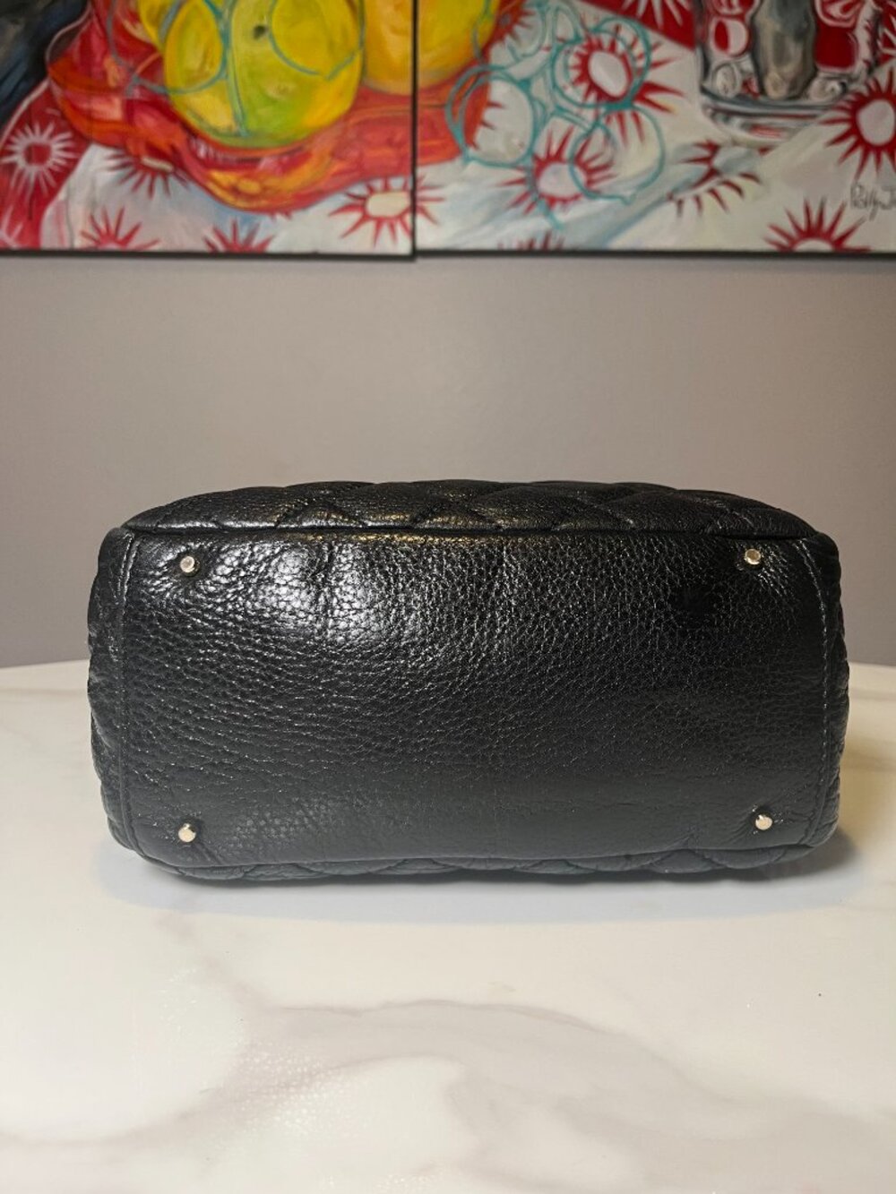 Kate Spade New York Elizabeth Gold Coast Quilted Black Leather Shoulder Bag - Picture 7 of 14
